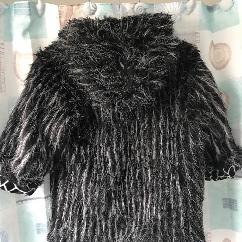 Flapdoodles LIKE NEW reversible faux fur coat sz 8 - Picture 4 of 8